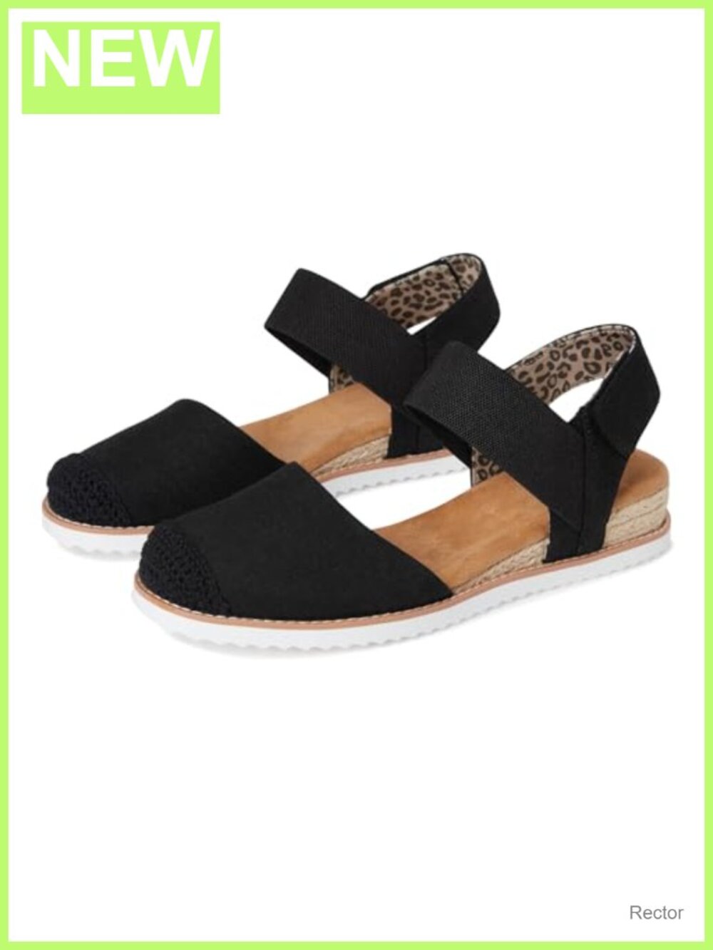 Skechers Desert Kiss Memory Foam Vegan Woven Slide Sandals Women
